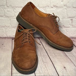 Trask Shoes Suede Leather Derby Lace Up Brown Shoes Size 9M